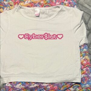 ExoticCancer crop top cyber